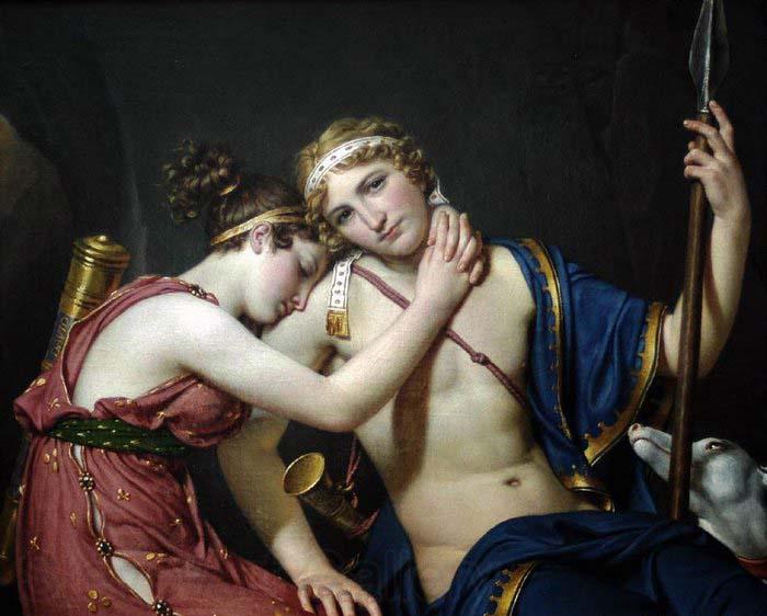 Jacques-Louis  David The Farewell of Telemachus and Eucharis